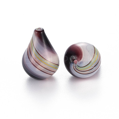 Transparent Handmade Blown Glass Globe Beads GLAA-T012-03-1