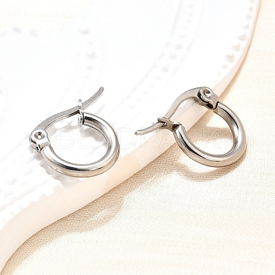 Tarnish Resistant 304 Stainless Steel Hoop Earrings EJEW-F105-36P-1