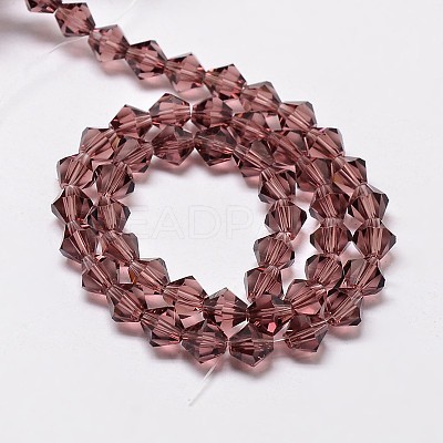 Imitate Austrian Crystal Bicone Glass Beads Strands X-GLAA-F029-4x4mm-05-1