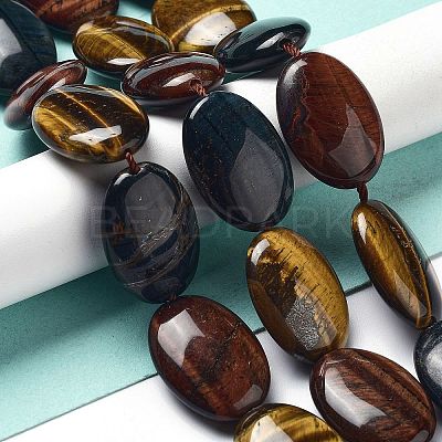 Natural Tiger Eye Beads Strands G-P528-D04-01-1