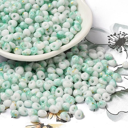Baking Paint Glass Seed Beads SEED-F006-01A-08-1