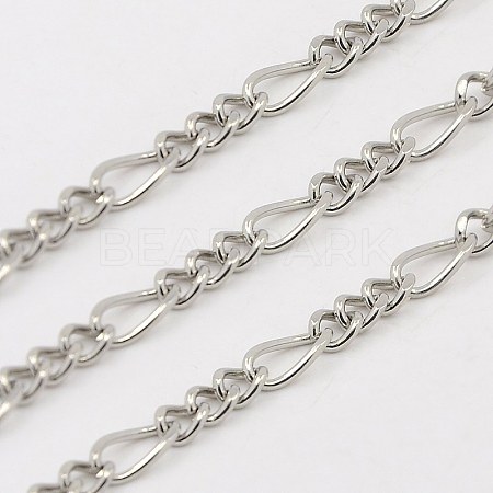 Tarnish Resistant 304 Stainless Steel Figaro Chains CHS-K001-82-B-1