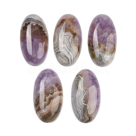 Natural Amethyst Lace Agate Pendants G-A244-12A-03-1