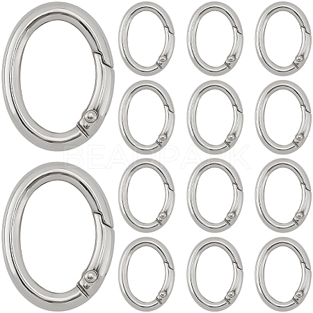 20Pcs Zinc Alloy Spring Gate Rings FIND-SP0004-30P-1