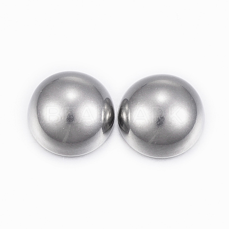 Tarnish Resistant 304 Stainless Steel Cabochons STAS-H398-12mm-37P-1