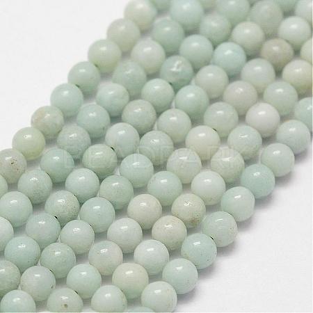Natural Amazonite Beads Strands G-N0197-02-3mm-1