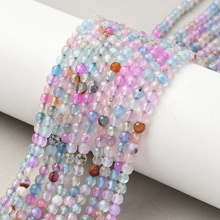 Natural Agate Beads Strands X-G-E469-12V-1