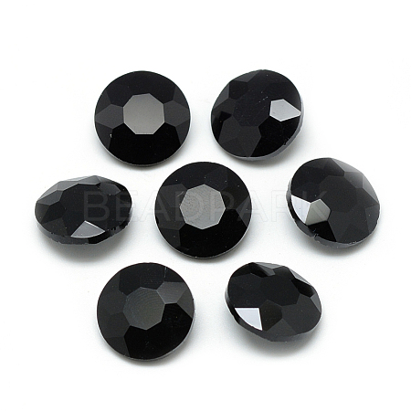 Pointed Back Glass Rhinestone Cabochons RGLA-T029-14mm-23-1