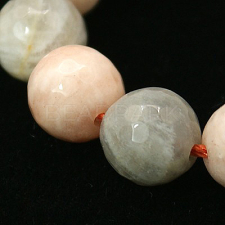 Natural Sunstone Beads Strands G-I001-8mm-03-1