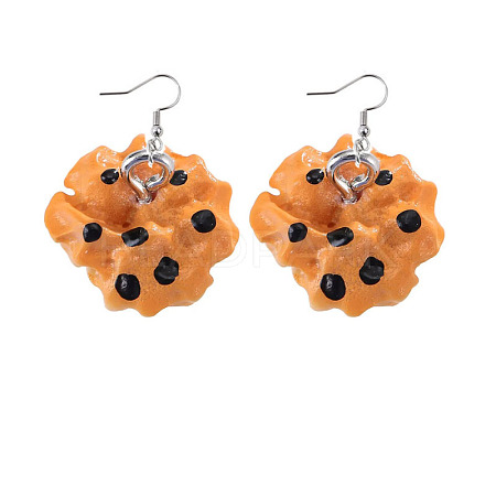 Resin Food Model Dangle Earrings PW-WGD1124-05-1