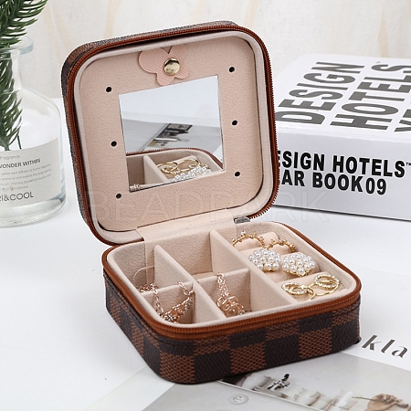 Sqaure PU Leather Jewelry Box PAAG-PW0012-07D-1