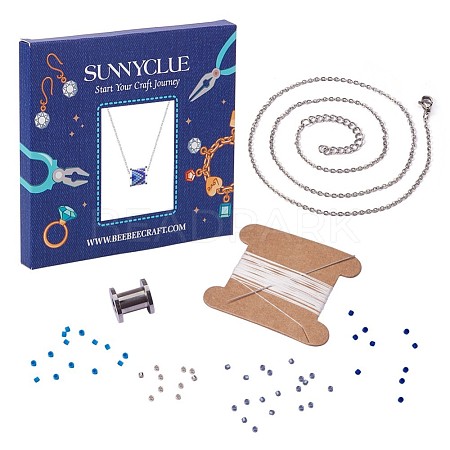 SUNNYCLUE Seed Beads DIY Necklaces Sets DIY-SC0005-08A-1