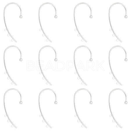 Unicraftale 12Pcs Brass Ear Cuff Findings FIND-UN0002-16P-1