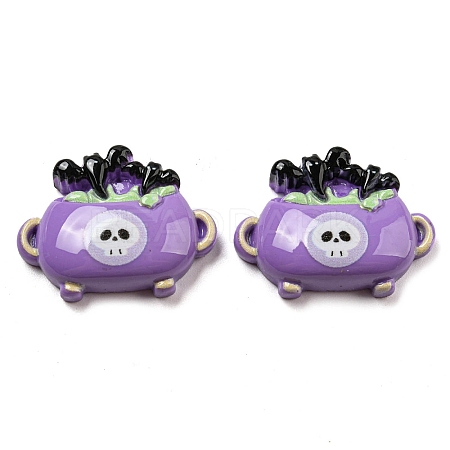 Halloween Opaque Resin Decoden Cabochons CRES-H002-02F-1