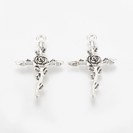Tibetan Style Alloy Pendants LS-TIBE-Q075-63AS-LF-1