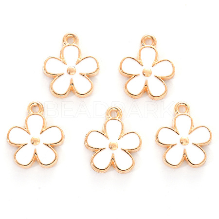 Alloy Enamel Charms X-ENAM-R059-02C-RS-1