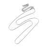 Non-Tarnish 304 Stainless Steel Boston Link Chain Necklace for Women NJEW-G097-03P-1