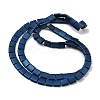 Electroplated Frosted Non-magnetic Synthetic Hematite Beads Strands G-G089-B01-14-2
