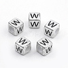 Plated Acrylic Beads PB43C9308-W-1
