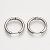 201 Stainless Steel Huggie Hoop Earrings EJEW-T005-JN155-14-1