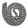 Baking Paint Transparent Glass Bead Strands GLAA-S031-10mm-12-2
