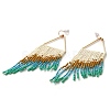 Brass Boho Chandelier Earrings EJEW-D105-01B-3