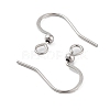 Tarnish Resistant 316 Surgical Stainless Steel Earring Hooks X-STAS-P220-13P-2
