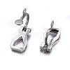 304 Stainless Steel Clip-on Earring Findings STAS-O110-21P-2