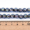 Handmade Foil Glass Beads Strands FOIL-N029-05B-4