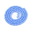 Opaque Solid Color Imitation Jade Glass Beads Strands EGLA-A044-P2mm-D17-2