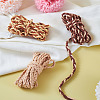7.5 Yards 3 Colors  Braided Flat Faux Suede Cord LW-TA0001-04-5