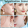 40Pcs 4 Styles Plastic U Type Clip-on Earring Component STAS-SC0007-60-5
