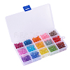 450Pcs 15 Colors Transparent Acrylic Beads TACR-CJ0001-31-6