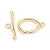 Rack Plating Brass Toggle Clasps X-KK-B036-06G-2