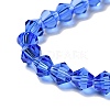 Blue Glass Bicone Beads Strands X-GLAA-S026-6mm-02-3