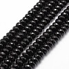 Natural Black Onyx Beads Strands G-P161-23-6x4mm-1