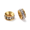 Brass Rhinestone Spacer Beads RSB093-1G-2
