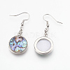 Shell Dangle Earrings EJEW-F162-C-3