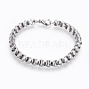 304 Stainless Steel Box Chain Necklaces and Bracelets NJEW-O112-22P-2