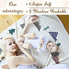 Polyester Baby Monthly Milestone Blanket for Boy and Girl AJEW-WH0408-001-6