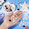 120Pcs 6 Colors Opaque Acrylic Pendants RESI-TA0002-97-4