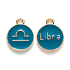 Alloy Enamel Pendants ENAM-S124-01B-05K-1