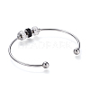 304 Stainless Steel Cuff Bangles BJEW-P254-17-4