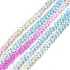 Transparent Gradient Color Glass Beads Strands GLAA-H021-01A-19-2