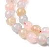 Natural Morganite Beads Strands G-R446-6mm-07-3