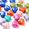 32Pcs 8 Colors Opaque Acrylic European Beads MACR-YW0001-42-4
