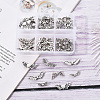 6 Styles Tibetan Style Alloy Wing Beads TIBEB-YW0001-03AS-8