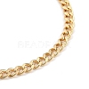 Brass Curb Chain Bracelets & Necklaces Jewelry Sets X-SJEW-JS01111-8
