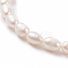 Grade A Natural Pearl Beaded Bracelets with Brass Spring Ring Clasps for Women BJEW-JB08037-4