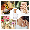 40Pcs 2 Style Oval Glass Bottle for Bead Containers AJEW-SC0001-35-5